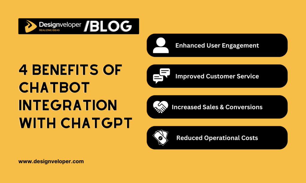 4 benefits of chatbot integration with chatgpt