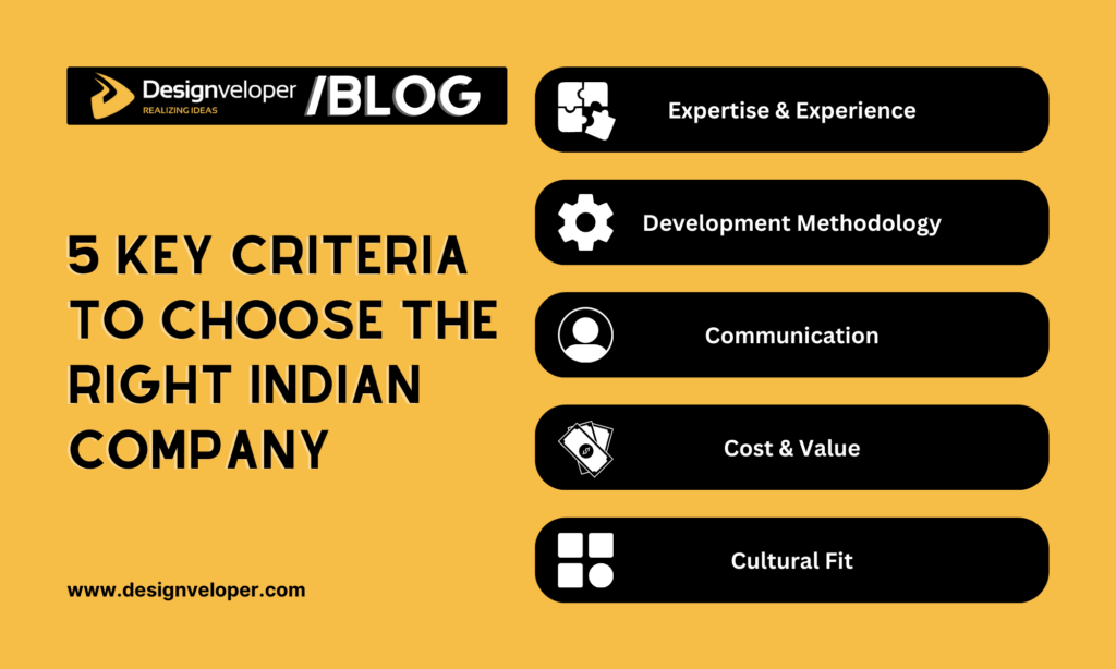 5 Key Criteria to Choose the Right Software Development Companies in India