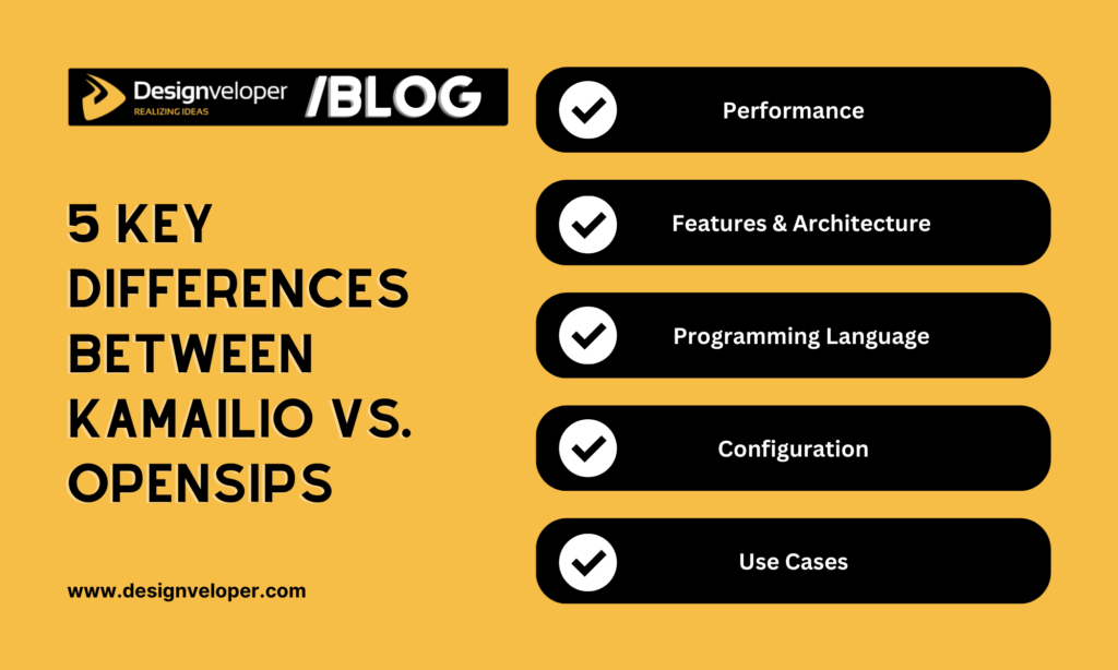 5 key differences betwen Kamailio vs. OpenSIPS