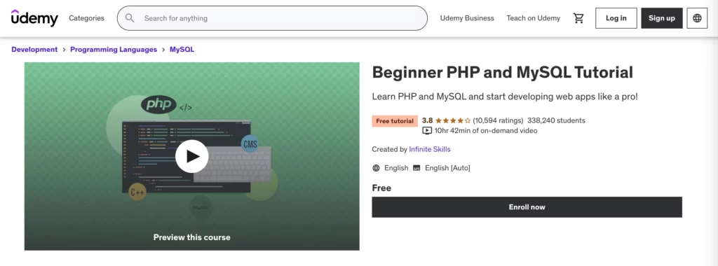 Beginner PHP and MySQL Tutorial