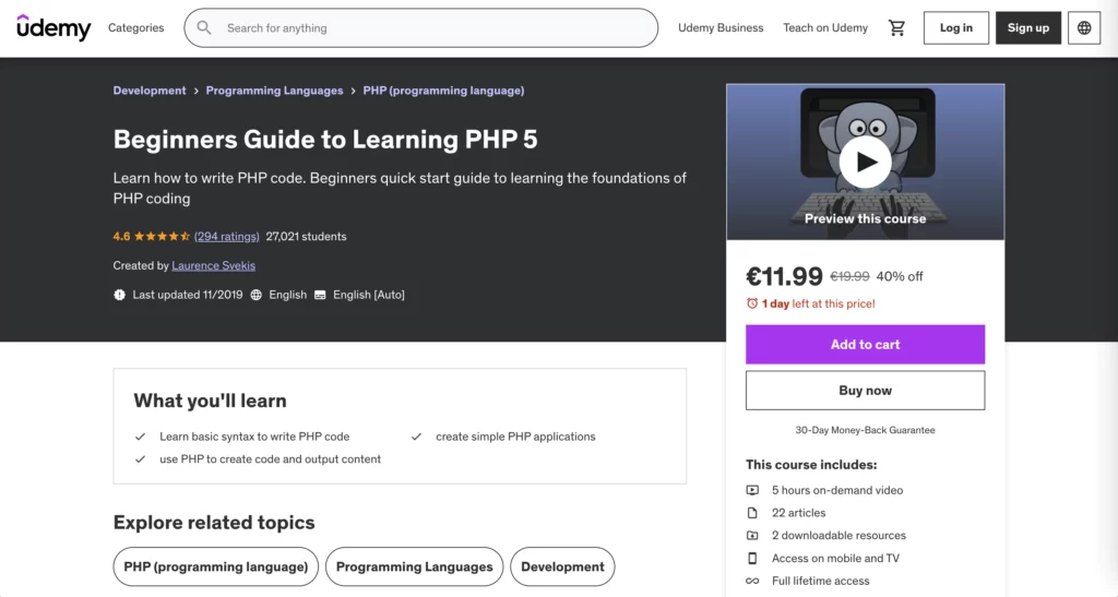 Beginners guide to learning PHP 5