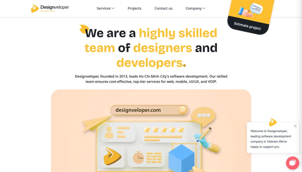 Choose Designveloper for AI development services