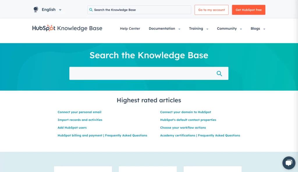 Hubspot Knowledge Base