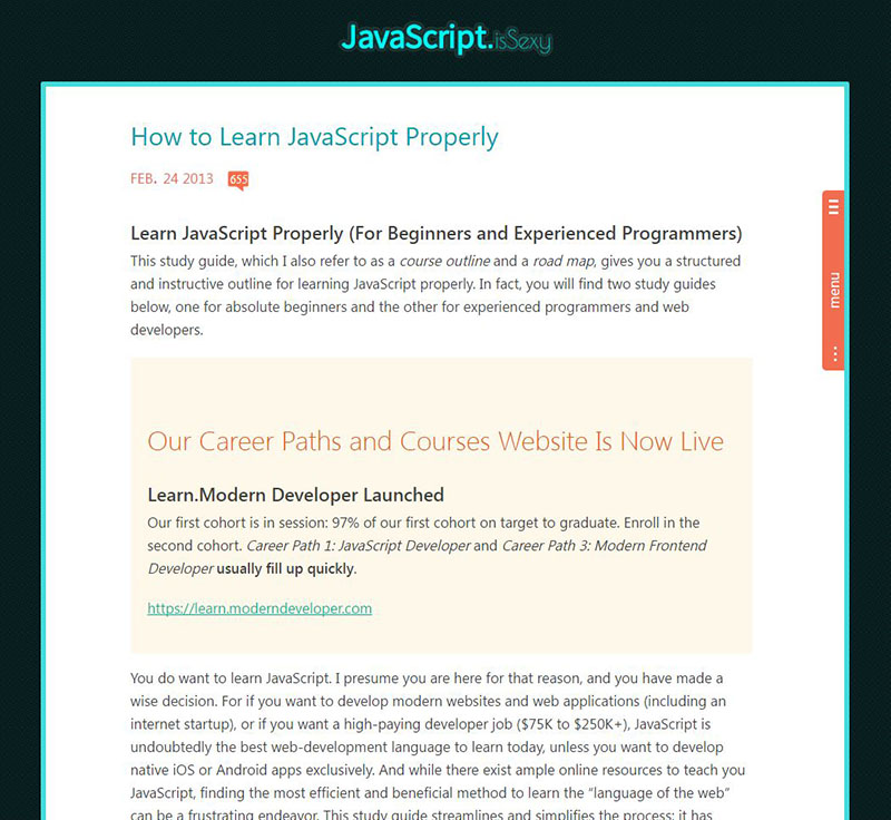 awesome free resources for learning JavaScript