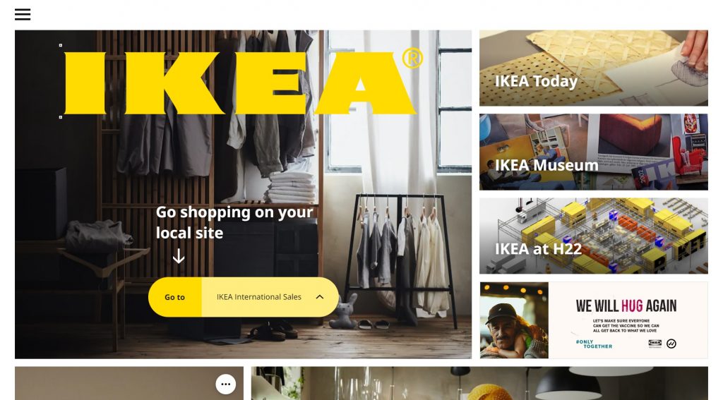 IKEA eCommerce website