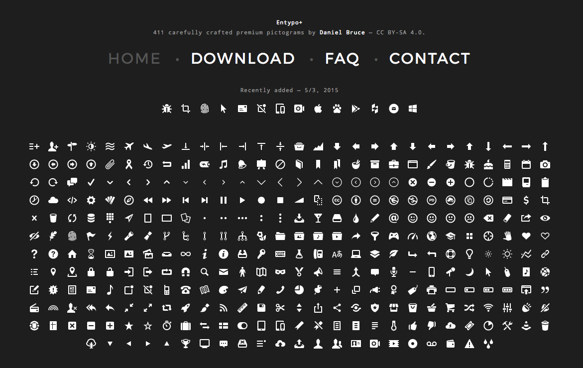 Entypo, Free Website Icons