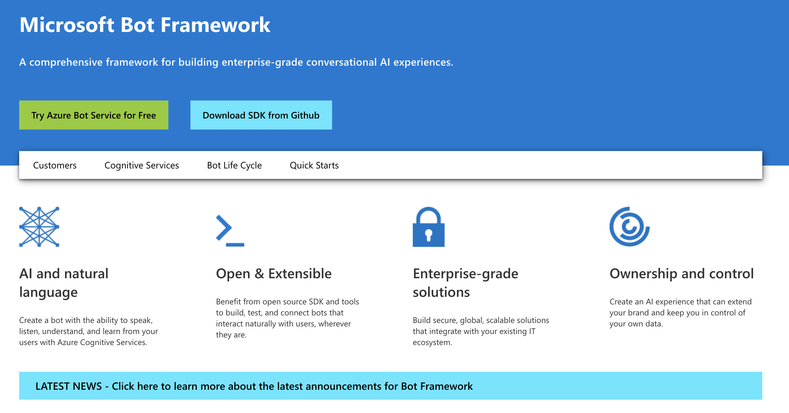 Microsoft Bot Framework