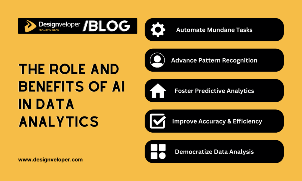 The role and benefits of AI in data analytics